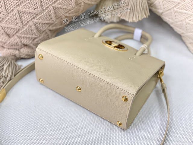 Dior女包 迪奧St Honoré熔岩棕手掌紋手袋 Dior手提肩背斜挎包  dfk1715